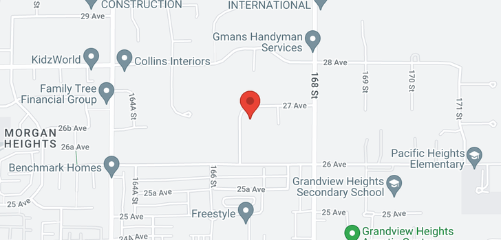 map of 2640 166A STREET